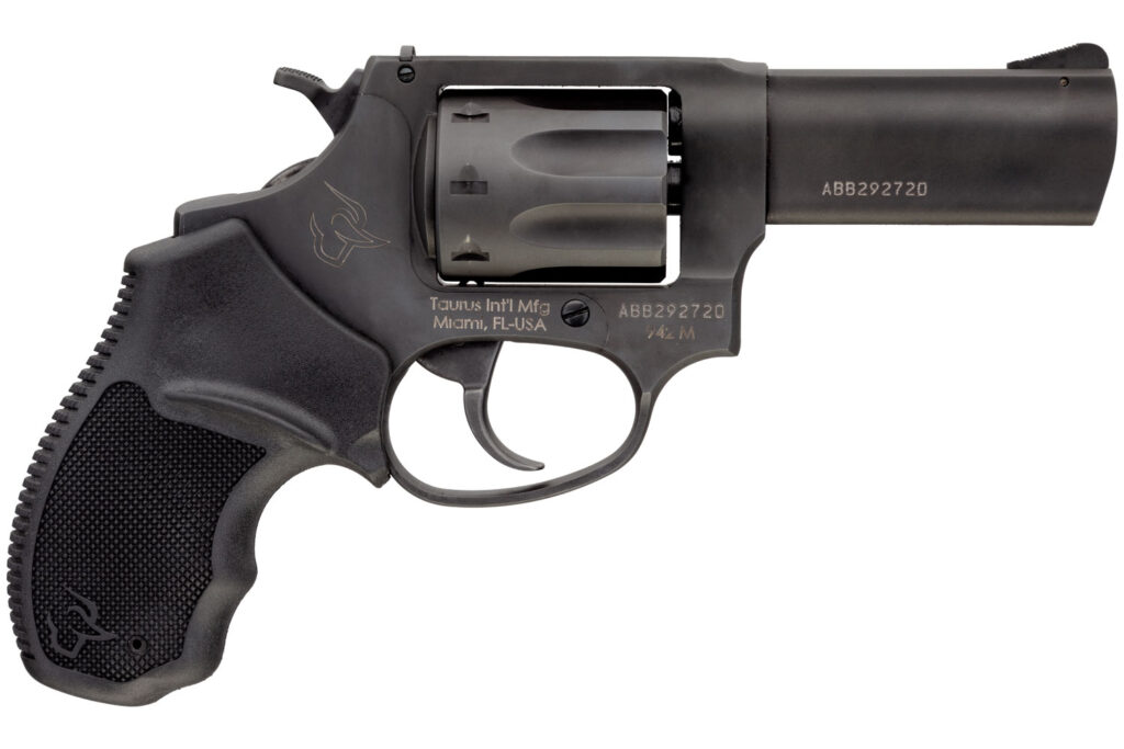 Taurus 2942M031 942  22 WMR 8rd 3″ Barrel, Overall Matte Black Finish Steel & Finger Grooved Black Polymer Grip