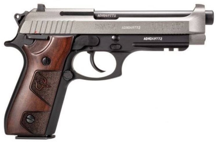 PT92 9mm 5″ Bk/Tungsten wood (2)17rd