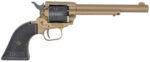 Heritage Mfg RR22A6 Rough Rider  22 LR 6 Shot, 6.50" Burnt Bronze Cerakote Steel Barrel, Black Satin Cylinder Burnt Bronze Cerakote Steel, Black Textured Polymer Grips