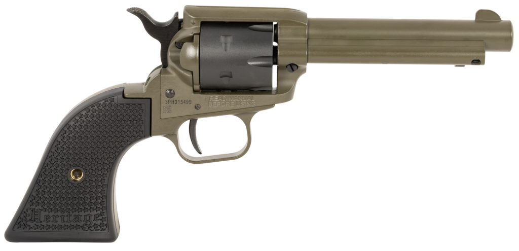 HERITAGE MANUFACTURING 22LR ODG/BLK 4.75″ FS