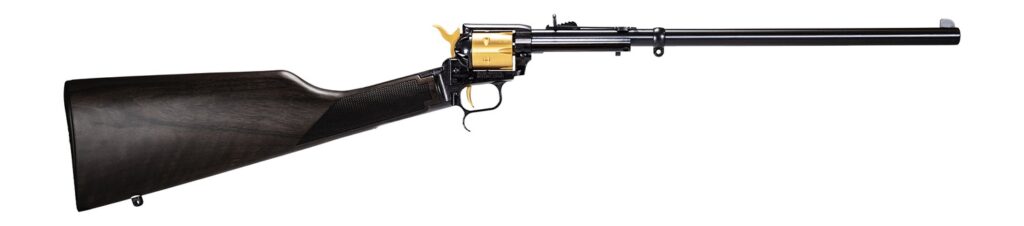 Heritage Mfg BR226B16HSBGLD Rough Rider Rancher 22 LR 6 16.12″ Aluminum Receiver