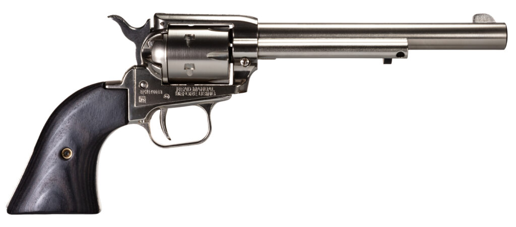 HERITAGE MANUFACTURING 22LR NICKEL 6.5″ FS BLK LAM