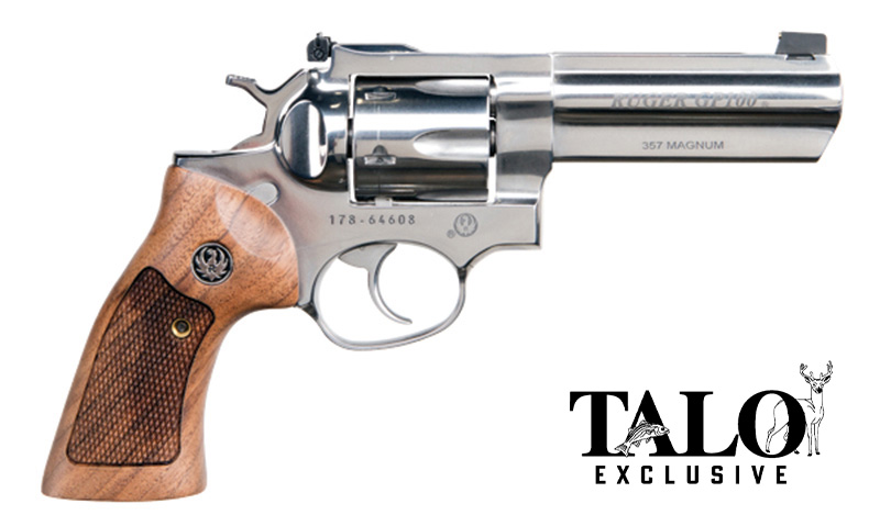 GP100 357Mag 4″S Full bbl shroud TALO