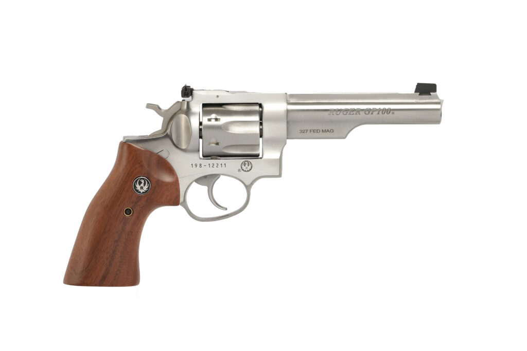 RUGER GP100 357MAG SS 5″ HALF LUG