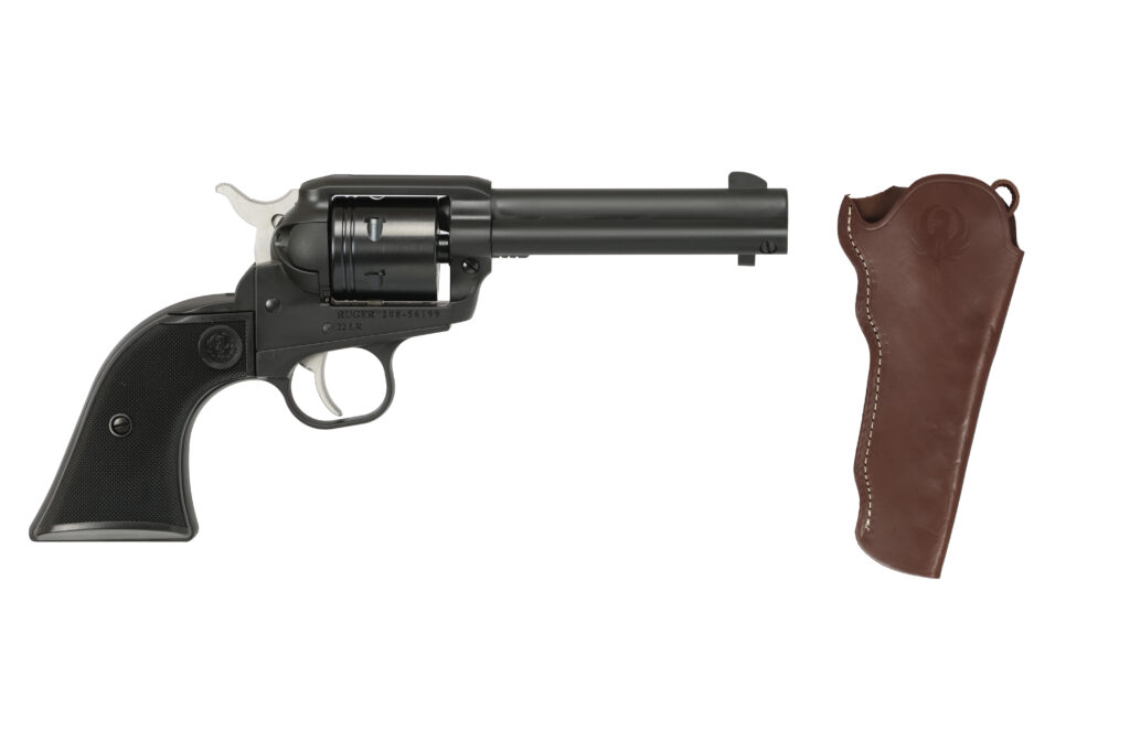RUGER WRANGLER 22LR BLK 4.6″ W/HOLST