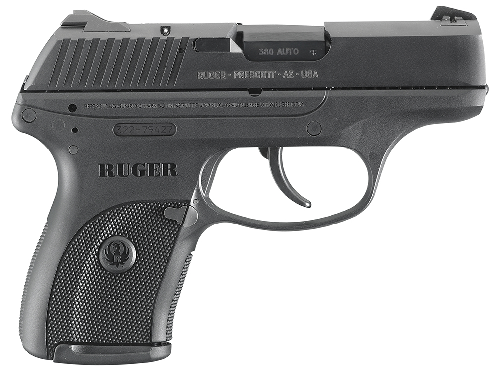 Ruger 3253 LC380 *CA Compliant 380 ACP 7+1 3.12″ Black Steel Barrel, Black Oxide Serrated Steel Slide, Black Polymer Frame, Black Polymer Grip, Right Hand