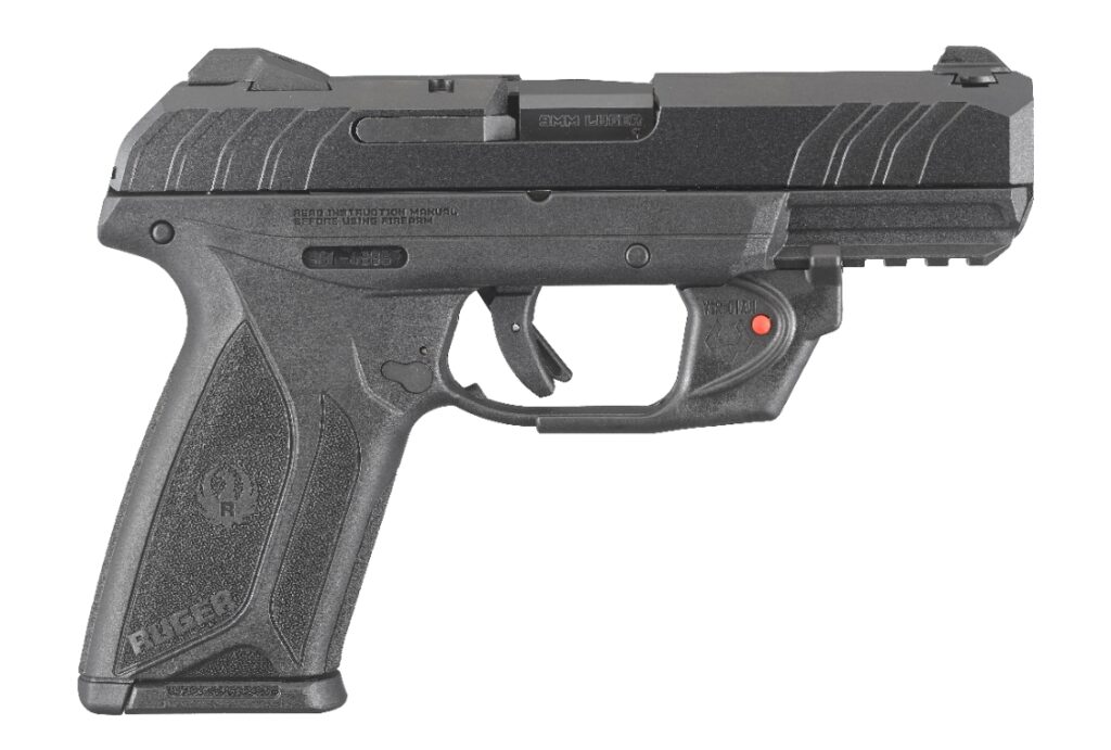 RUGER SECURITY9 9MM BK 4″ 15+1 LASER