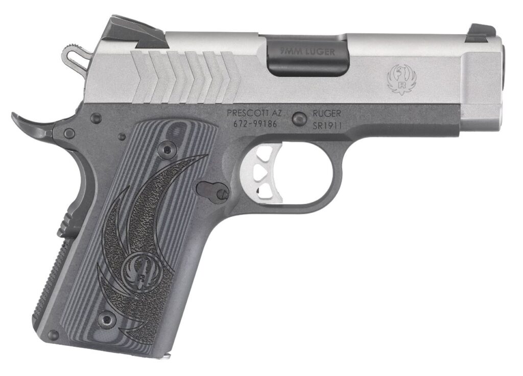 RUGER SR1911 9MM SS/ALUM 3.6″ 8+1  #