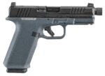 Ruger 19447 RXM  9mm Luger 17+1 4.50" Black FNC Nitride Alloy Steel Threaded Barrel & Optic Ready/Serrated Slide, Stealth Gray Polymer Frame w/Accessory Rail, Textured Grip, RMR/RMSc/DeltaPoint Pro Fo