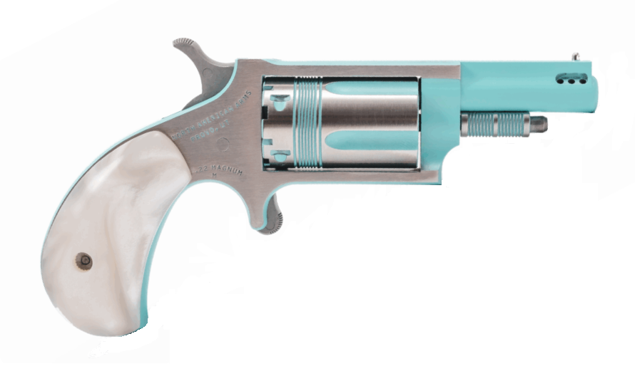 NORTH AMERICAN ARMS MINI 22MAG REV 1-5/8″ TURQ