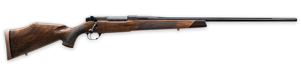 Weatherby MDX01N240WR4O Mark V Deluxe Full Size 240 Wthby Mag 4+1 24″ High Gloss Fluted Barrel, High Gloss Blued Steel Drilled & Tapped Receiver, Gloss Walnut Fixed Stock, Right Hand