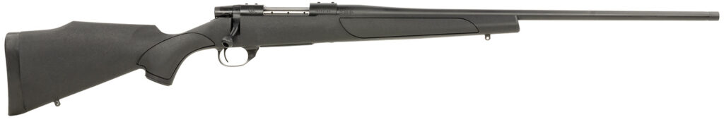 Weatherby VTX308NR2T Vanguard Obsidian Full Size 308 Win 4+1 22″  Blued #2 Contour Threaded Barrel, Blued Drilled & Tapped Steel Receiver, Black Monte Carlo Synthetic Stock
