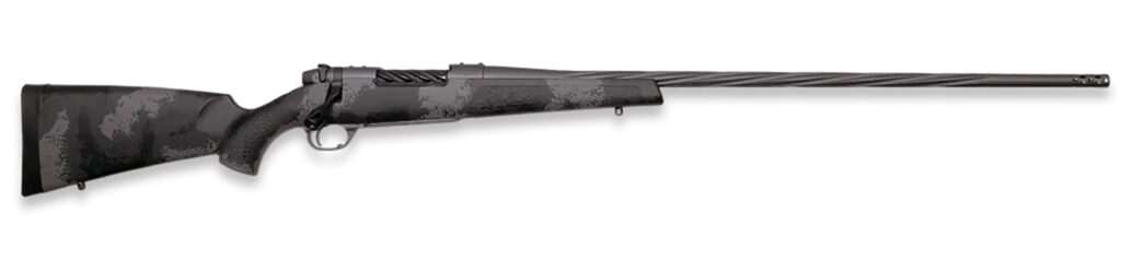 Weatherby MLW01N270WR8B Mark V Live Wild 270 Wthby Mag 3+1 28″ Carbon Gray Cerakote Spiral Fluted Barrel Black/Gray Sponge Pattern/Polymer Stock
