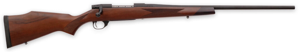Weatherby VDT7MMPR4T Vanguard Sporter Full Size 7mm PRC 3+1 22″ Bead Blasted Blued #2 Threaded Barrel, Matte Blued Drilled & Tapped Steel Receiver, Walnut Monte Carlo Wood Stock