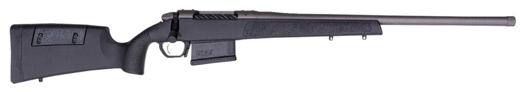 Weatherby 3WR0435CMR0T 307 Range SF 6.5 Creedmoor 5+1 20″ Tungsten Cerakote Heavy Threaded Barrel, Tungsten Cerakote Drilled & Tapped Steel Receiver, Adj Cheek Piece & LOP Black Synthetic Stock