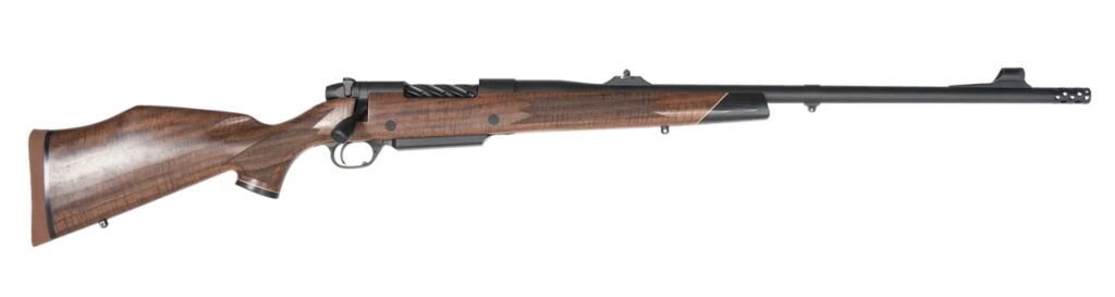 Weatherby MFT01N378WR6B Mark V Frontier Full Size 378 WBY Mag 3+1 24″ + 2″ Graphite Black Cerakote Threaded Barrel, Graphite Black Cerakote Steel Drilled & Tapped Receiver, Oiled Walnut Monte Carlo St