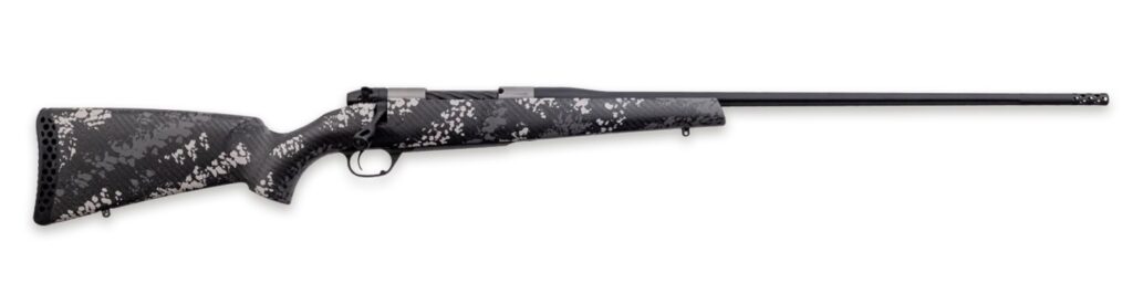 Weatherby MBT20N338WR6B Mark V Backcountry 2.0 Ti Full Size 338 WBY RPM 4+1 24″ + 2″ Graphite Black Cerakote Fluted Threaded Barrel, Titanium Drilled & Tapped Receiver, Fixed Peak 44 Blacktooth Carbon