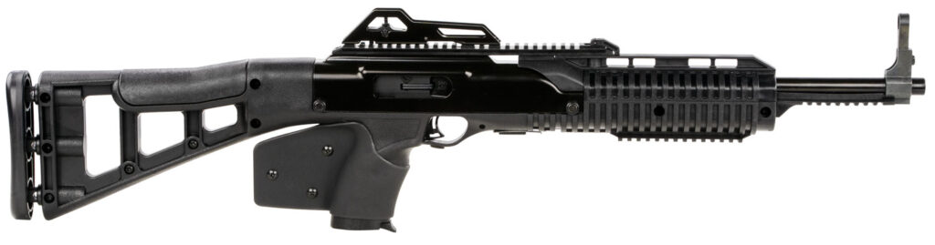 Hi-Point 3895TSCA 3895TS Carbine *CA Compliant 380 ACP Caliber with 16.50″ Barrel, 10+1 Capacity, Black Metal Finish, Black All Weather Skeletonized Stock & Black California Paddle Grip Right Hand