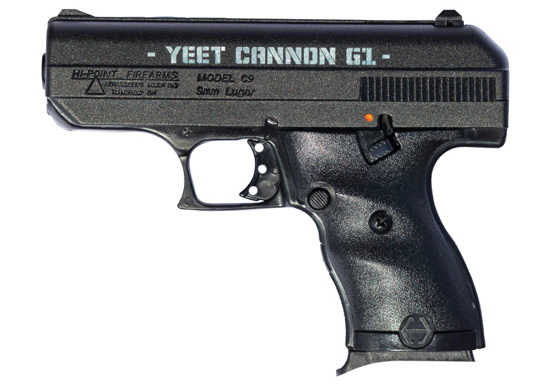 9mm 3.5″ Black As-Po lymer YEET CANNON G1
