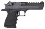 Magnum Research DE50L5IMB Desert Eagle L5 50 AE 5" with Muzzle Brake 7+1 Black Hardcoat Anodized Aluminum Frame Black Carbon Steel Slide Black Hogue Wraparound Rubber Grip
