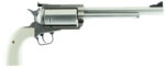 Magnum Research BFR45707B BFR Long Cylinder Extra Large 45-70 Gov 5 Shot 7.50" Brushed Stainless Steel Barrel, Cylinder & Frame, Bisley White Laminate Grip, Exposed Hammer