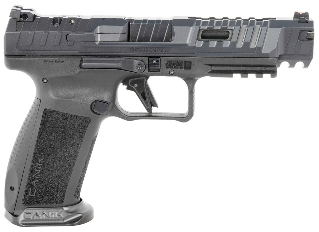 Canik HG6815N SFx Rival 9mm Luger 18+1 5″ Black Steel Barrel, Dark Side Ported/Serrated Steel Slide, Polymer Frame w/Beavertail & Picatinny Rail, Ambidextrous