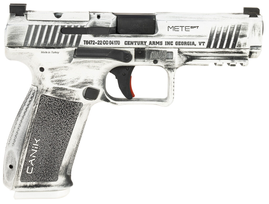 Canik HG5636ADN Mete SFT 9mm Luger 18+1(2) 4.46″ Barrel, Serrated Optic Cut Slide, Polymer Frame w/Picatinny Accessory Rail & Beavertail, Speed loader and IWB/OWB Holster.