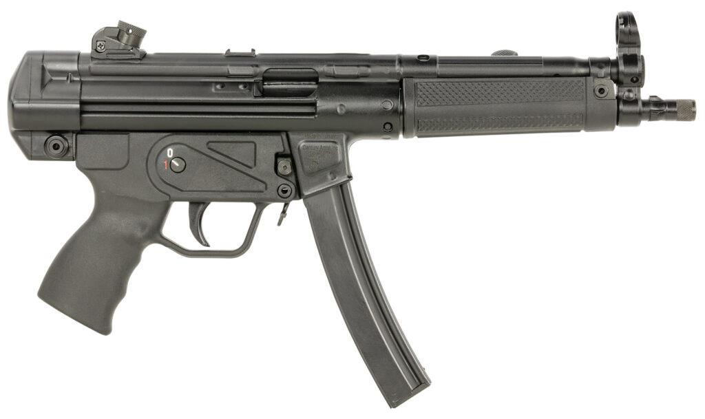 Century Arms HG6034ALN AP5 CORE 9mm Luger 30+1 8.90″ Threaded Barrel, Black, Stamped Metal Rec, Fixed Front/Drum Rear Sights, Includes Sling (1 Mag)
