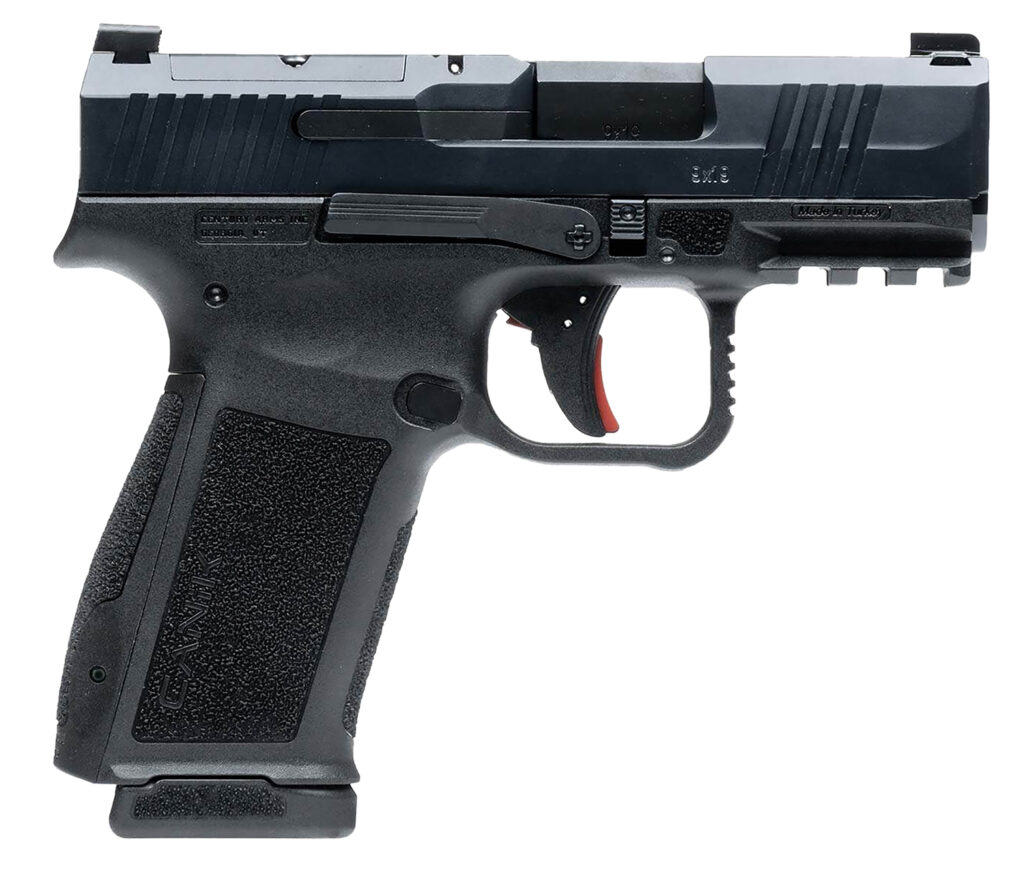 Century Arms HG7882N Mete MC9L Sub-Compact Frame 9mm Luger 17+1 3.18″ Black Steel Barrel, Black Nitride Serrated Steel Slide, Black Polymer Frame w/Picatinny Rail, Interchangeable Backstrap Grip