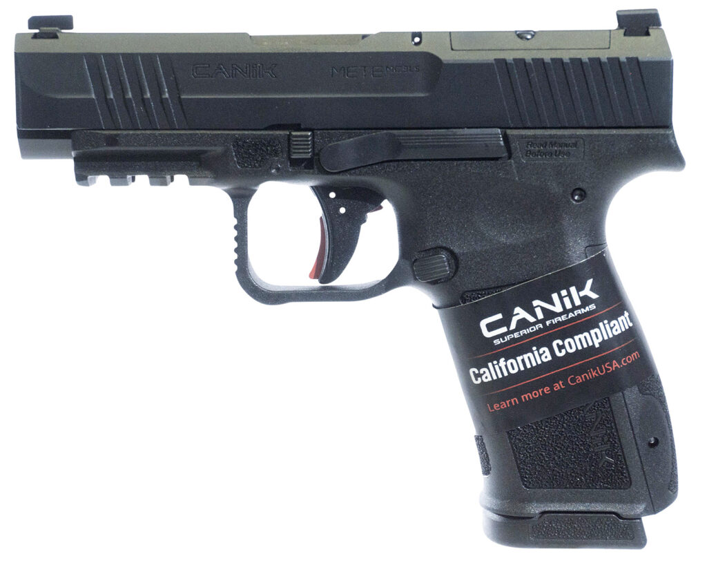 Canik HG7885CA-N Mete MC9LS *CA Compliant 9mm Luger 10+1 3.63″ Black Steel Barrel, Black Nitride Steel Serrated Slide, Black Polymer Frame w/Picatinny Rail, Interchangeable Backstrap Grip