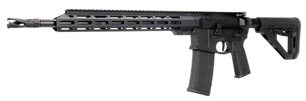 US Palm RI00010001AAN Cat4 Storm 5.56 NATO 30+1 16″ Black Threaded Barrel, Matte Black Receiver w/Picatinny Rail, M-LOK Handguard, Adjustable Black Polymer Stock, Reduced Angle Grip, Ambidextrous