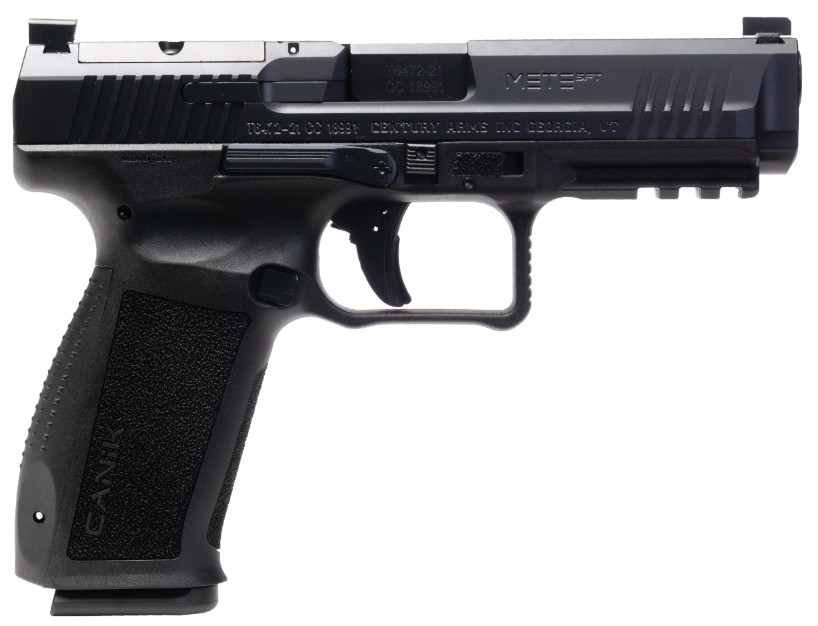 METE SF ONE 9mm 4.46″ OR FS Pic Rail Blk 18-rd