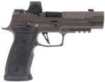 Sig Sauer 320AXGF9LEGIONRXX P320 AXG Legion w/Romeo-X Full Size 9mm Luger 10+1/21+1 3.90" Legion Gray Cerakote Optic Ready/Ported/Serrated Slide, Legion Gray Cerakote Polymer Frame w/Beavertail & Pica