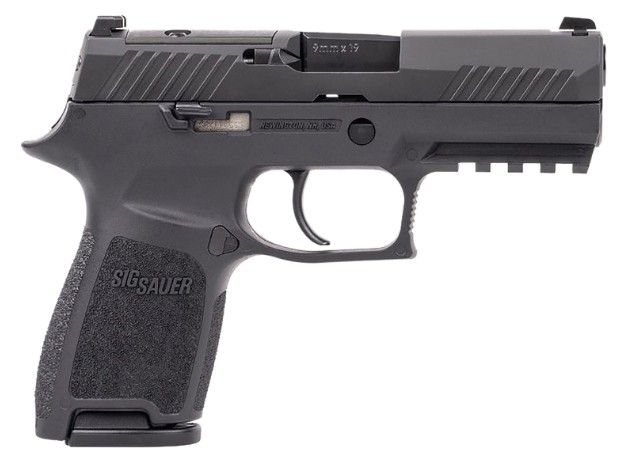 P320 Compact 9mm 3.9″ Black (2) 15-rd