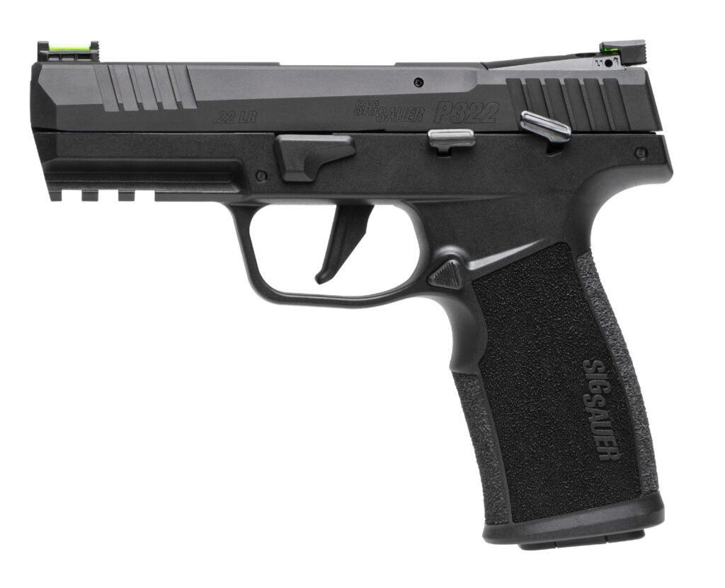 SIG SAUER P322 22LR BLK 4″ 10+1 CA FOS