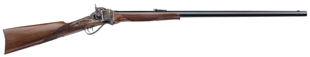 Davide Pedersoli 010S780457 1874 Sporting 45-70 Gov 1rd 32″ Octagon Blued Barrel, Color Case Hardened Steel Receiver, Walnut Stock
