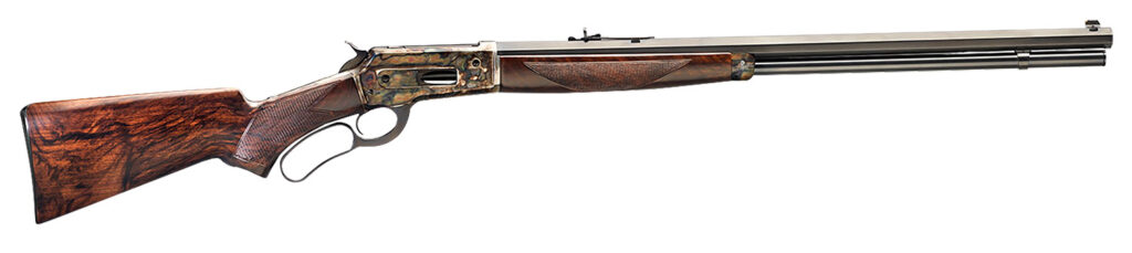 Davide Pedersoli 010S738457 1886 Sporting Full Size 45-70 Gov 8+1 26″ Blued Octagon Steel Barrel, Blued Steel Receiver, Walnut Fixed Stock, Right Hand