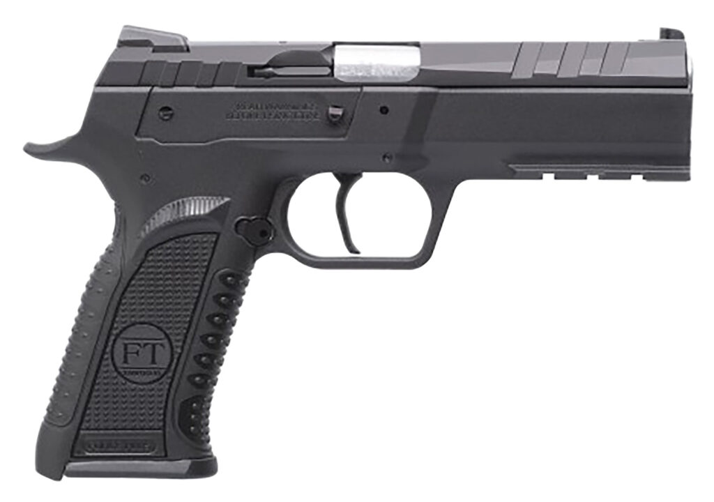 Tanfoglio TFFORCES9 Force Esse 9mm Luger 16+1 4.40″ Stainless Steel Barrel, Black Serrated Steel Slide, Black Polymer Frame w/Picatinny Rail, Textured Grip