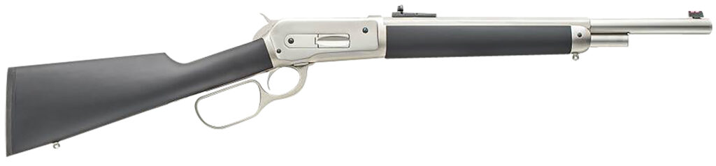 Chiappa Firearms 920355 1886 Kodiak 45-70 Gov 4+1, 18.50″ Barrel, Steel Barrel/ Receiver w/ Matte Chrome Coating, Black Rubber Coated Walnut Stock, Right Hand