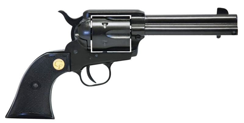 1873 Rev SAA 22LR/22 WMR,4.75″ Blk Gp 6Rd