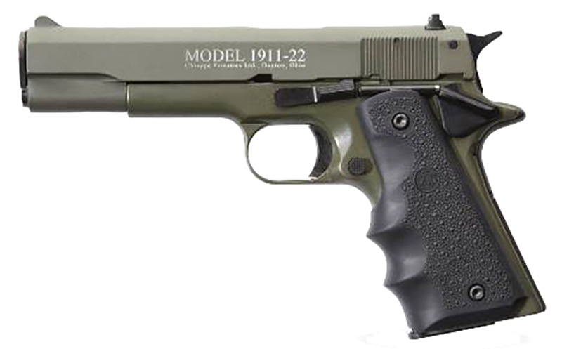 1911 Pistol 22LR 5″ BBL ODG,Hogue Gp2/10