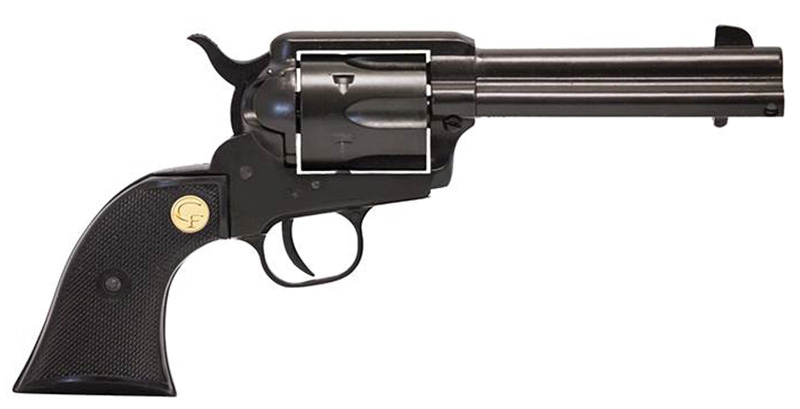 1873 Revolver SAA 17HMR,4.75″ Blk Gp 6Rd