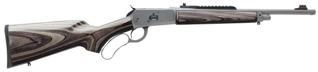 Chiappa Firearms 920409 Wildlands 1892 Full Size 44 Mag 5+1 16.50″ Mystikote Dark Gray Steel Barrel, Mystikote Dark Gray Picatinny Rail Steel Receiver, Fixed Gray Laminate Stock