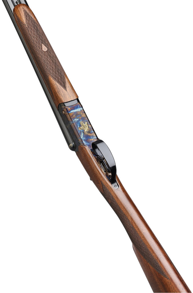 F.A.I.R. FRISII2028 Iside II 20 Gauge Break Open 2rd 28″ Side By Side Barrel, Color Case Hardened w/Engraving, English Style Walnut w/Straight Grip Stock, Technichoke XP50 Choke System