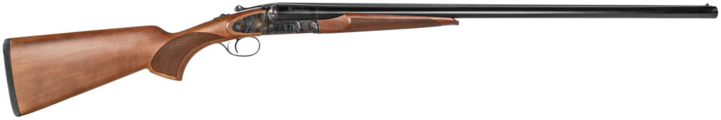 CZ-USA 06416 Sharp-Tail Target 12 Gauge 3″ 2rd 30″ Black Hard Chrome Side-by-Side Barrel, Color Case Hardened Metal Finish, Turkish Walnut Stock Includes 5 Extended Chokes