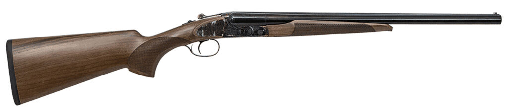 CZ-USA 06417 Sharp-Tail Coach 12 Gauge 3″ 2rd 20″ Black Hard Chrome Side-by-Side Barrel, Color Case Hardened Metal Finish, Turkish Walnut Stock Includes Fixed Chokes