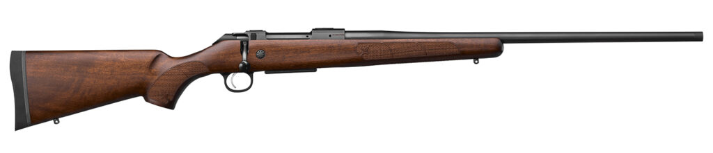 CZ-USA 07719 600+ American Full Size 6.5 Creedmoor 5+1  24″ Black Nitride Threaded Barrel, Black Nitride Steel Drilled & Tapped Receiver, Turkish Walnut Fixed Stock