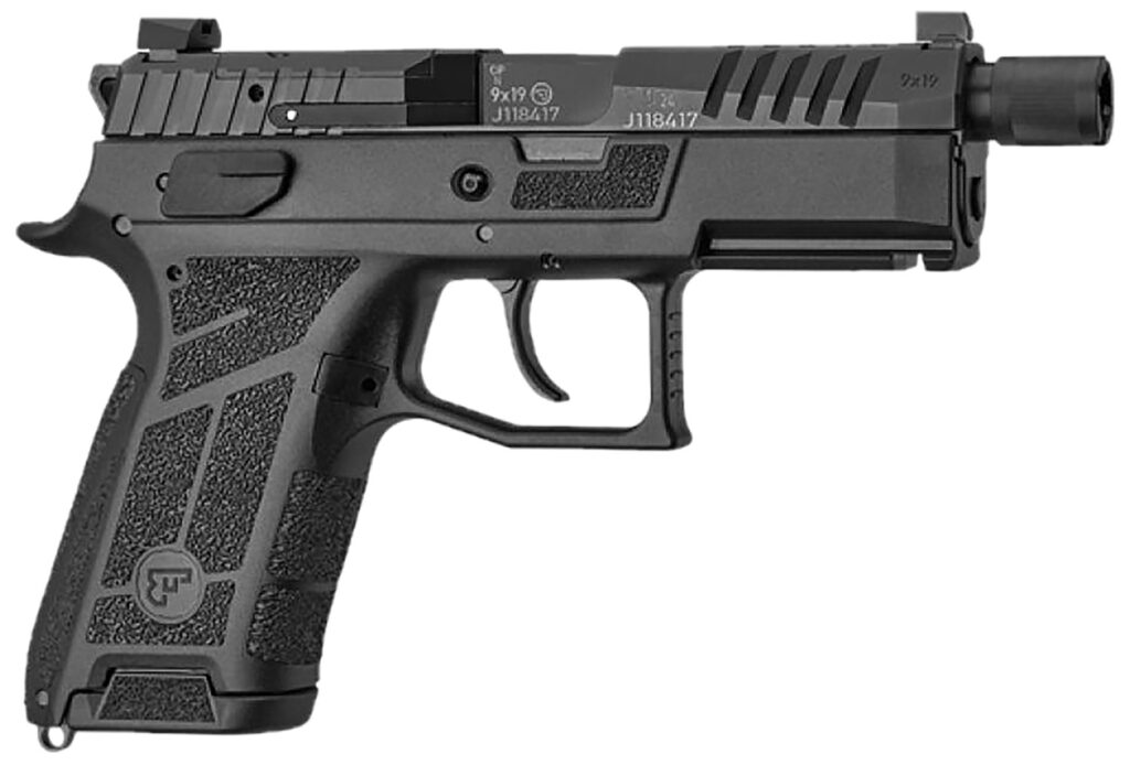 CZ-USA 91661 P-09 C Nocturne SR Compact Frame 9mm Luger 17+1 4.50″ Optic Ready/Serrated