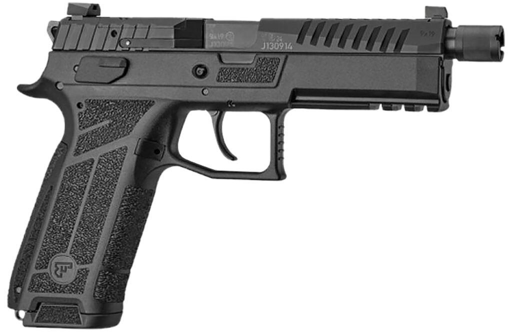 CZ-USA 91671 P-09 F Nocturne SR Full Size Frame 9mm Luger 21+1 5.30″ Optic Ready/Serrated