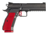 Dan W DWX 9mm 5" OR/Rail, Blk/Rd 10-rd